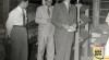 Foto Prof. Dr. K. Heersma, Guru Besar Universitas Indonesia, sedang berpidato pada acara pembukaan Pameran Ex-Libris Internasional dan Lukisan Tanda Mata. 14 Maret 1949 Sumber: ANRI. RVD Batavia 1947-1949 No. 6504