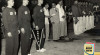 Foto saat Upacara Pembukaan Pertandingan Persahabatan Bulu Tangkis dalam rangka menjalin Hubungan Bilateral Indonesia & Cina di Yogyakarta. 8 April 1957.  Sumber : ANRI. Kempen DIY  1950-1965 No. 6785